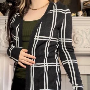 Grid Cardigan